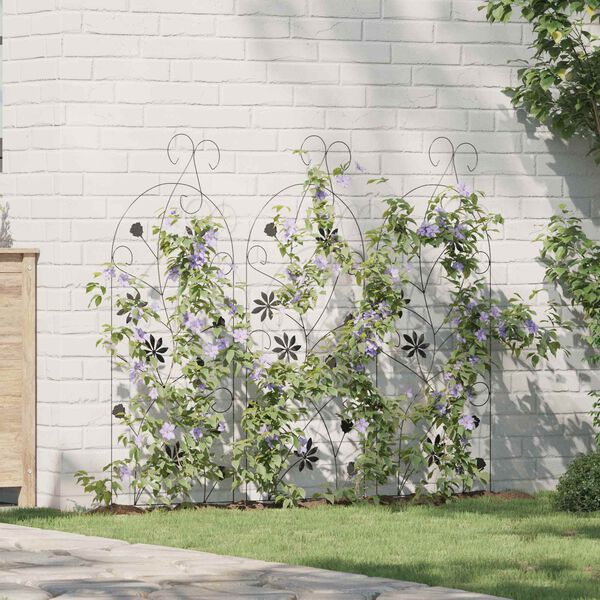 vidaXL &Phi;&rho;ά&chi;&tau;&eta;&sigmaf; &Kappa;ή&pi;&omicron;&upsilon; &mu;&epsilon; &kappa;&lambda;&epsilon;&iota;&delta;&alpha;&rho;&iota;ά 3 pcs &Mu;&alpha;ύ&rho;&omicron; 112 x 39,5 &epsilon;&kappa;. &Alpha;&tau;&sigma;ά&lambda;&iota;