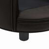 vidaXL Καναπές-Κρεβάτι Σκύλου Καφέ 48x48x32 εκ. Βελουτέ/Συνθετ. Δέρμα