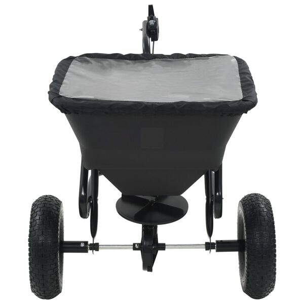 vidaXL Διανομέας Αλατιού Ελκόμενος 45 L 125x74x79 εκ. από PVC/Ατσάλι