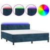 vidaXL &Kappa;&rho;&epsilon;&beta;ά&tau;&iota; Boxspring &mu;&epsilon; &Sigma;&tau;&rho;ώ&mu;&alpha; & LED &Sigma;&kappa;. &Mu;&pi;&lambda;&epsilon; 180x200&epsilon;&kappa;. &Beta;&epsilon;&lambda;&omicron;ύ&delta;&iota;&nu;&omicron;