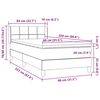 vidaXL &Kappa;&rho;&epsilon;&beta;ά&tau;&iota; Boxspring &mu;&epsilon; &Sigma;&tau;&rho;ώ&mu;&alpha; &Rho;&omicron;&zeta; 80x220 &epsilon;&kappa;. &Beta;&epsilon;&lambda;&omicron;ύ&delta;&iota;&nu;&omicron;