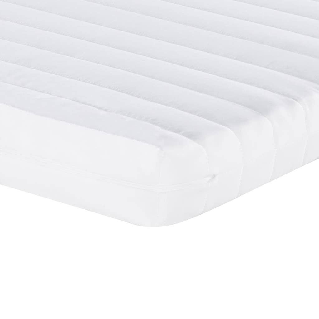 vidaXL Στρώμα Αφρού 7 Ζωνών Σκληρότητα 20 ILD Λευκό 140 x 200 εκ.