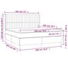 vidaXL &Kappa;&rho;&epsilon;&beta;ά&tau;&iota; Boxspring &mu;&epsilon; &Sigma;&tau;&rho;ώ&mu;&alpha; & LED &Alpha;&nu;.&Gamma;&kappa;&rho;&iota; 180x200 &epsilon;&kappa;. &Beta;&epsilon;&lambda;&omicron;ύ&delta;&iota;&nu;&omicron;