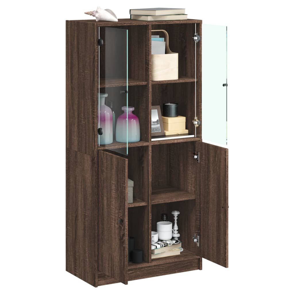 vidaXL Ντουλάπα με Πόρτες 68x37x142 εκ. Επεξεργασμένο Ξύλο