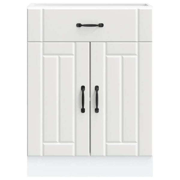 vidaXL ντουλάπι βάσης κουζίνας Lucca Λευκό κατασκευασμένο ξύλο