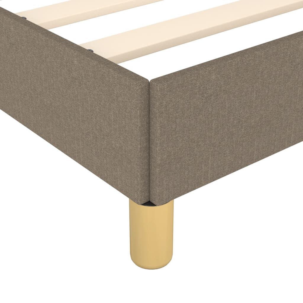 vidaXL Σκελετός Κρεβατιού Χωρίς Στρώμα Taupe 180x200 εκ. Υφασμάτινο