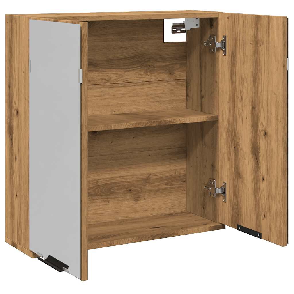 vidaXL Ντουλάπι Μπάνιου Τεχνίτης Δρυς 64x20x66,5 εκ Επεξεργασμένο Ξύλο