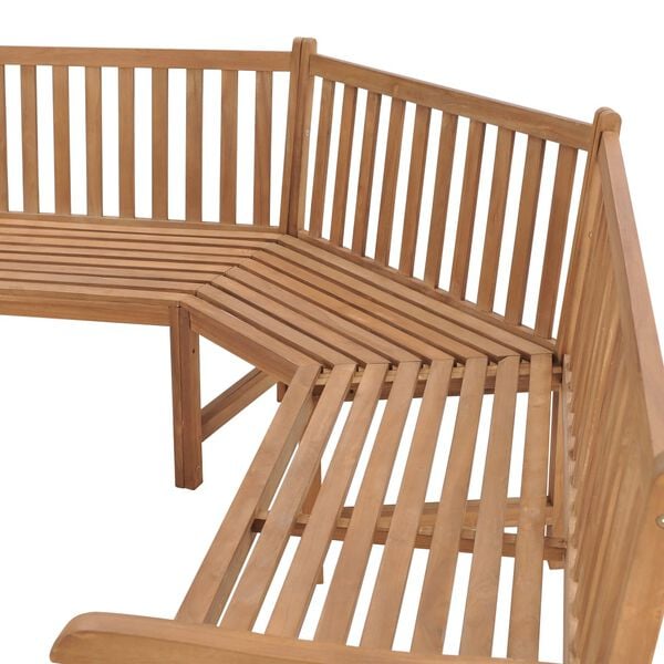 vidaXL Παγκάκι Γωνιακό Κήπου 185 x 185 x 90 εκ. από Μασίφ Ξύλο Teak