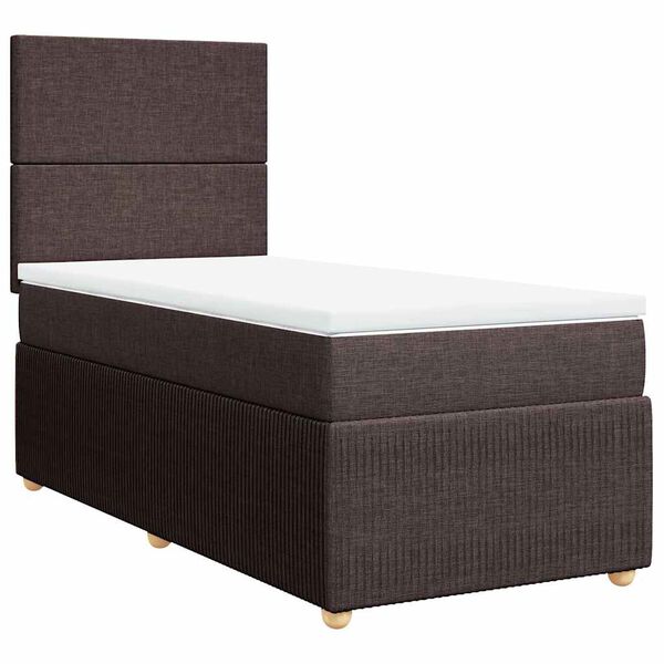 vidaXL &Kappa;&rho;&epsilon;&beta;ά&tau;&iota; Boxspring &mu;&epsilon; &Sigma;&tau;&rho;ώ&mu;&alpha; &Sigma;&kappa;&omicron;ύ&rho;&omicron; &Kappa;&alpha;&phi;έ 90x190 &epsilon;&kappa;. &Upsilon;&phi;&alpha;&sigma;&mu;ά&tau;&iota;&nu;&omicron;
