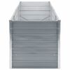 vidaXL Ζαρντινιέρα Υπερυψωμένη Γκρι 240x80x77 εκ. Γαλβανισμ. Χάλυβας