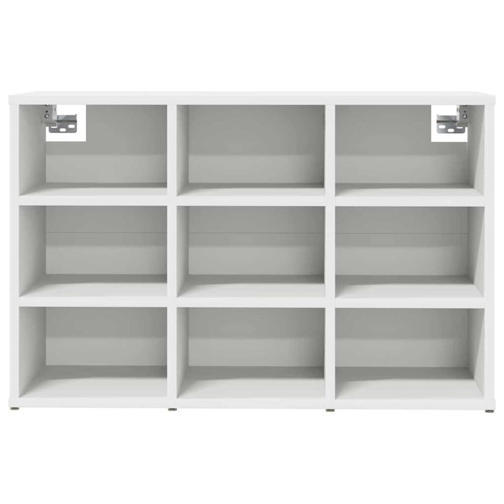 vidaXL Ντουλάπα Παπουτσιών Λευκό 77.5 x 30 x 51 εκ. Επεξεργασμένο ξύλο