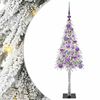 vidaXL Χριστουγεννιάτικο Δέντρο με 150 LED Λευκό 120 cm ΠΕ και Ατσάλι