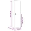 vidaXL Ντουλάπι Sonoma Δρυς 45x42,5x185 εκ. από Επεξεργασμένο Ξύλο