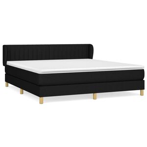 vidaXL &Kappa;&rho;&epsilon;&beta;ά&tau;&iota; Boxspring &mu;&epsilon; &Sigma;&tau;&rho;ώ&mu;&alpha; &Mu;&alpha;ύ&rho;&omicron; 180x200 &epsilon;&kappa;. &Upsilon;&phi;&alpha;&sigma;&mu;ά&tau;&iota;&nu;&omicron;
