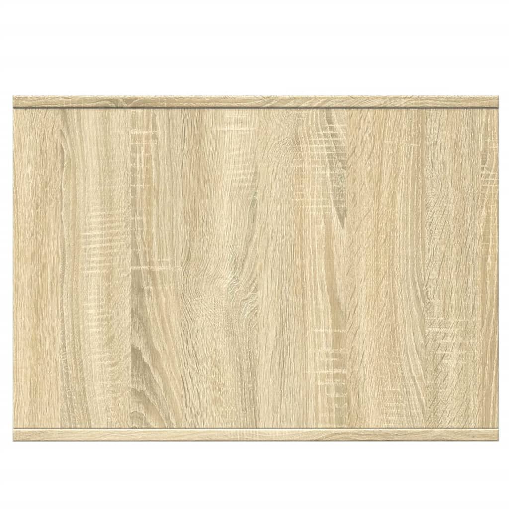 vidaXL Τουαλέτα Γάτας Περίφραξη Sonoma Δρυς 47x59x42εκ Επεξεργασμ Ξύλο