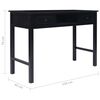 vidaXL Γραφείο Μαύρο 110 x 45 x 76 εκ. Ξύλινο