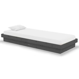 vidaXL &Pi;&lambda;&alpha;ί&sigma;&iota;&omicron; &Kappa;&rho;&epsilon;&beta;&alpha;&tau;&iota;&omicron;ύ &Gamma;&kappa;&rho;&iota; 75 x 190 &epsilon;&kappa;. &alpha;&pi;ό &Mu;&alpha;&sigma;ί&phi; &Xi;ύ&lambda;&omicron; Small Single
