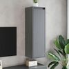 vidaXL Ντουλάπια Τοίχου 2 τεμ. Γκρι 30x30x100εκ από Μασίφ Ξύλο Πεύκου