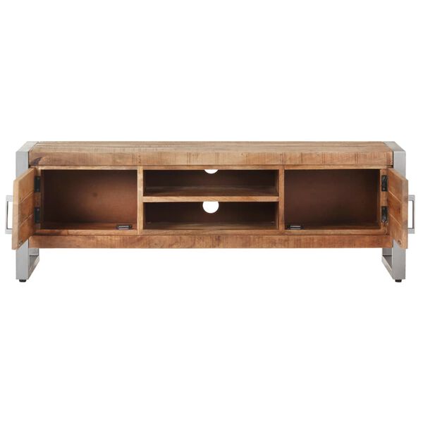 vidaXL Έπιπλο Τηλεόρασης 120 x 30 x 40 εκ. από Ακατέργαστο Ξύλο Μάνγκο