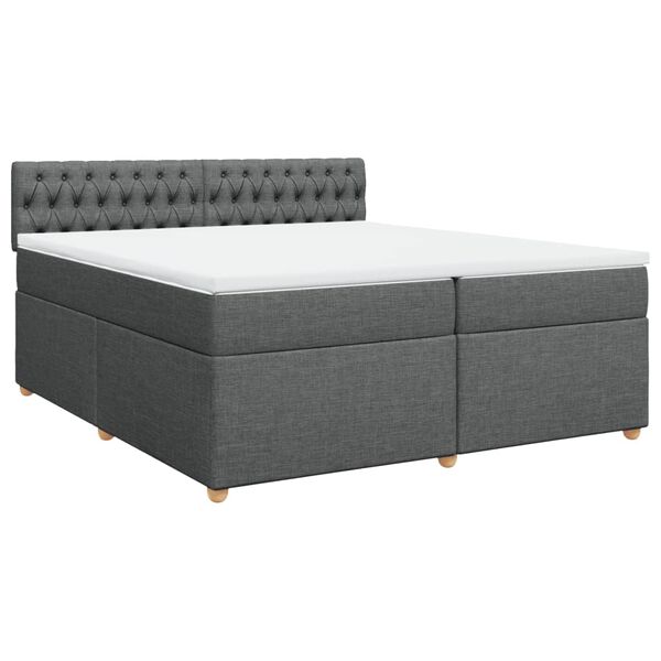 vidaXL &Kappa;&rho;&epsilon;&beta;ά&tau;&iota; Boxspring &mu;&epsilon; &Sigma;&tau;&rho;ώ&mu;&alpha; &Sigma;&kappa;&omicron;ύ&rho;&omicron; &Gamma;&kappa;&rho;&iota; 200x200 &epsilon;&kappa;. &Upsilon;&phi;&alpha;&sigma;&mu;ά&tau;&iota;&nu;&omicron;