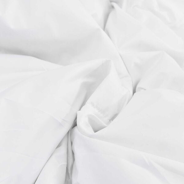 vidaXL Πάπλωμα με μαξιλάρι 3 pcs Λευκό 200 x 200 cm Μικροΐνες