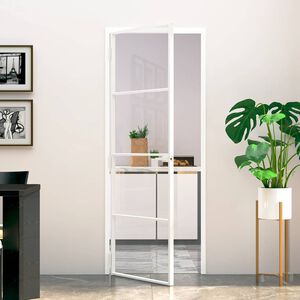 vidaXL &Epsilon;&sigma;&omega;&tau;&epsilon;&rho;&iota;&kappa;ή &Pi;ό&rho;&tau;&alpha; &Lambda;&epsilon;&upsilon;&kappa;ή 76x201,5 &epsilon;&kappa;. &Psi;&eta;&mu;έ&nu;&omicron; &Gamma;&upsilon;&alpha;&lambda;ί&&Lambda;&epsilon;&pi;&tau;ό &Alpha;&lambda;&omicron;&upsilon;&mu;ί&nu;&iota;&omicron;