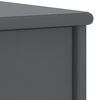 vidaXL Κομοδίνο Σκούρο Γκρι 35 x 30 x 40 εκ. Μασίφ Ξύλο Πεύκου