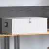 vidaXL Κουτί Αποθήκευσης Ασημί 100x55x37 εκ. από Αλουμίνιο