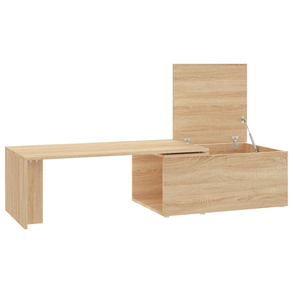 vidaXL Τραπεζάκι Σαλονιού Sonoma Δρυς 150x50x35 εκ. από Επεξ. Ξύλο