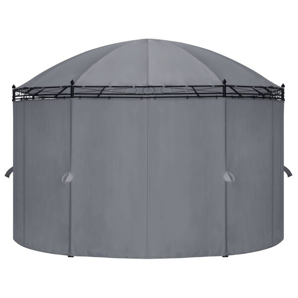 vidaXL Κιόσκι με Κουρτίνες Ανθρακί 520 x 349 x 255 εκ.