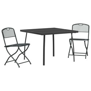 vidaXL &Sigma;&epsilon;&tau; &Epsilon;&xi;&omega;&tau;&epsilon;&rho;&iota;&kappa;ώ&nu; &Epsilon;&pi;ί&pi;&lambda;&omega;&nu; 3 pcs &Alpha;&nu;&theta;&rho;&alpha;&kappa;ί &Sigma;ί&delta;&eta;&rho;&omicron;&sigmaf; &kappa;&alpha;&iota; &Chi;ά&lambda;&upsilon;&beta;&alpha;&sigmaf;