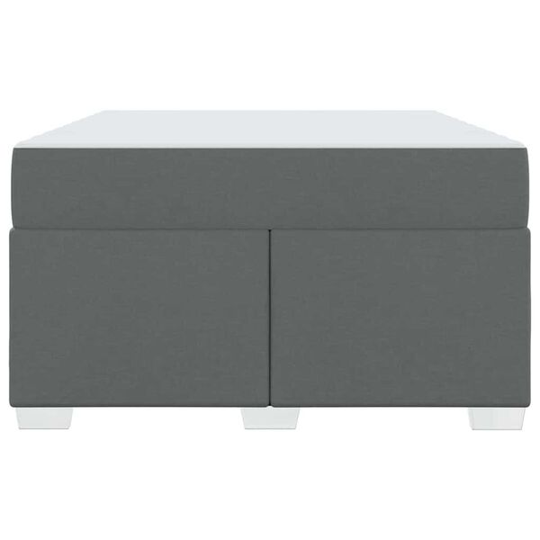 vidaXL Σκελετός Κρεβατιού Σκούρο γκρι 120 x 190 cm ύφασμα