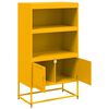 vidaXL Ραφιέρα Μουσταρδί 68,5x38,5x123,5 εκ. από Ατσάλι