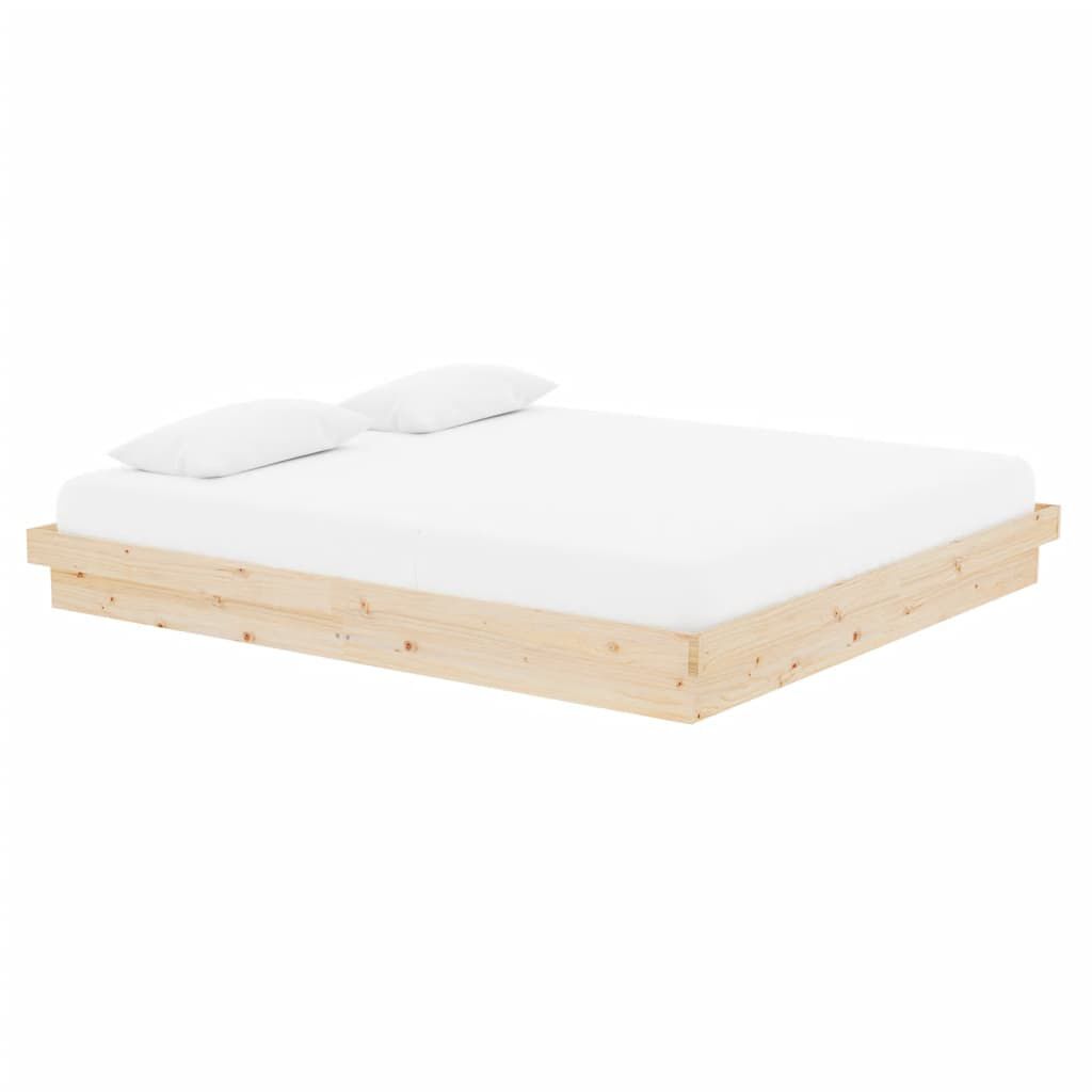 vidaXL Πλαίσιο Κρεβατιού 180 x 200 εκ. Μασίφ Ξύλο Super King Size