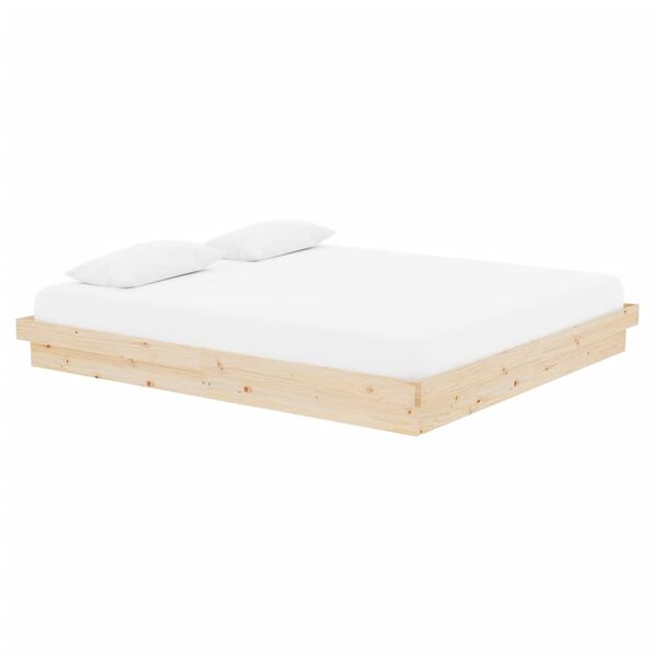 vidaXL Πλαίσιο Κρεβατιού 180 x 200 εκ. Μασίφ Ξύλο Super King Size