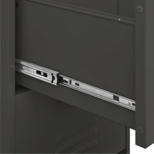 vidaXL Ντουλάπι Αποθήκευσης Ανθρακί 42,5x35x101,5 εκ. από Ατσάλι