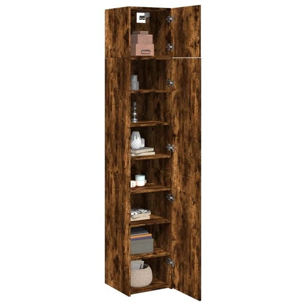 vidaXL Ντουλάπι Αποθήκευσης Στενό Δρυς 40x42,5x225 εκ. Επεξεργ. Ξύλο