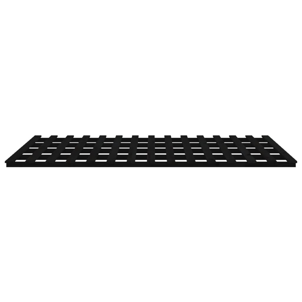 vidaXL Πλαίσιο Κρεβατιού Μαύρος 160 x 200 εκ. από Μασίφ Ξύλο Πεύκου