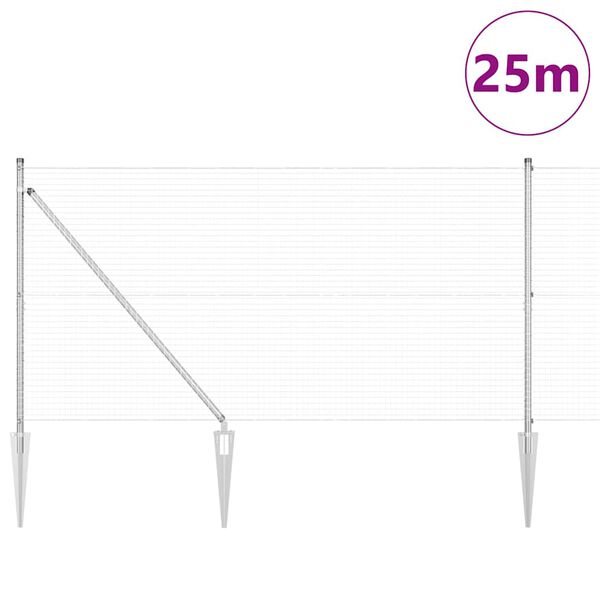 vidaXL &Sigma;&tau;ύ&lambda;&omicron;&sigmaf; &Pi;&epsilon;&rho;&iota;&phi;&rho;ά&xi;&epsilon;&omega;&nu; &Alpha;&sigma;&eta;&mu;ί 25 x 1,4 &mu; (25 x 25 &chi;&iota;&lambda;&iota;&omicron;&sigma;&tau;ά &delta;ί&kappa;&tau;&upsilon;&omicron;)