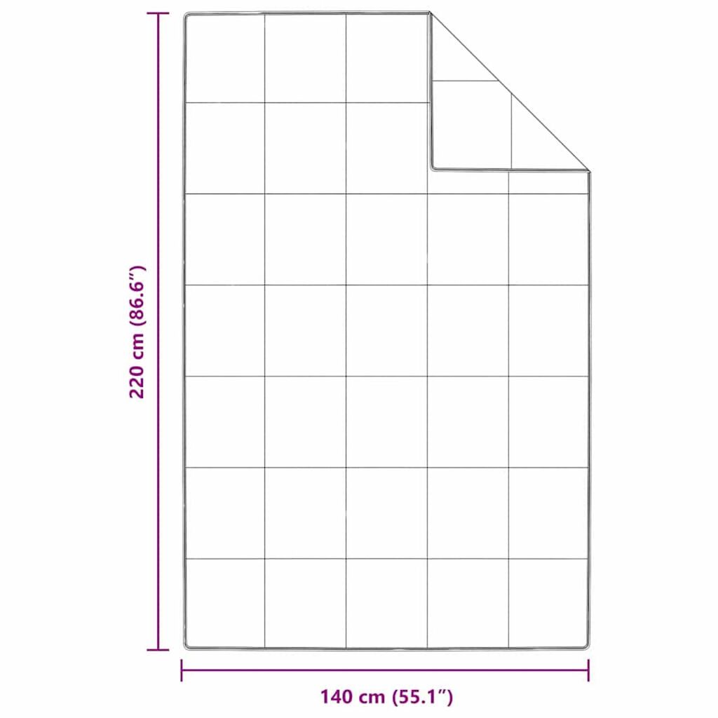 vidaXL Σετ Κουβέρτας με μαξιλάρι 2 pcs Λευκό 140 x 220 cm Πούπουλο