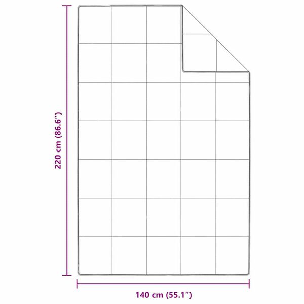 vidaXL Σετ Κουβέρτας με μαξιλάρι 2 pcs Λευκό 140 x 220 cm Πούπουλο