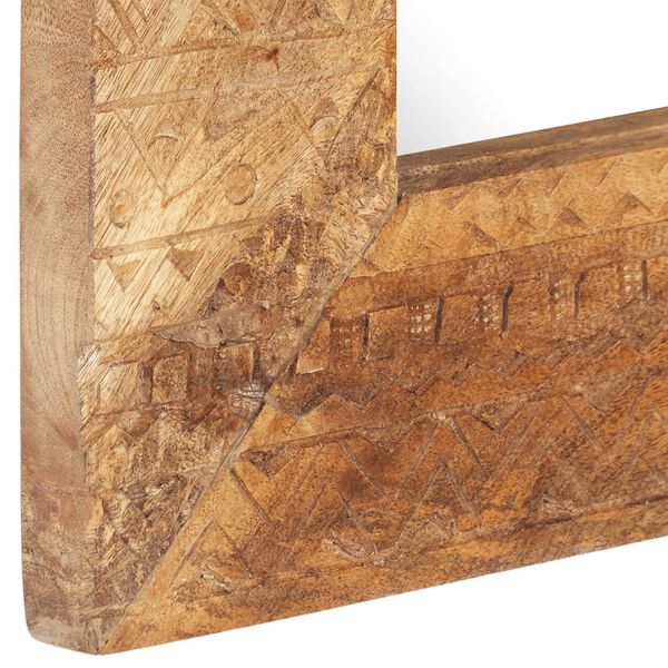 vidaXL Καθρέφτης Σκαλιστός στο Χέρι 110x50x2,5εκ από Μασίφ Ξύλο Μάνγκο