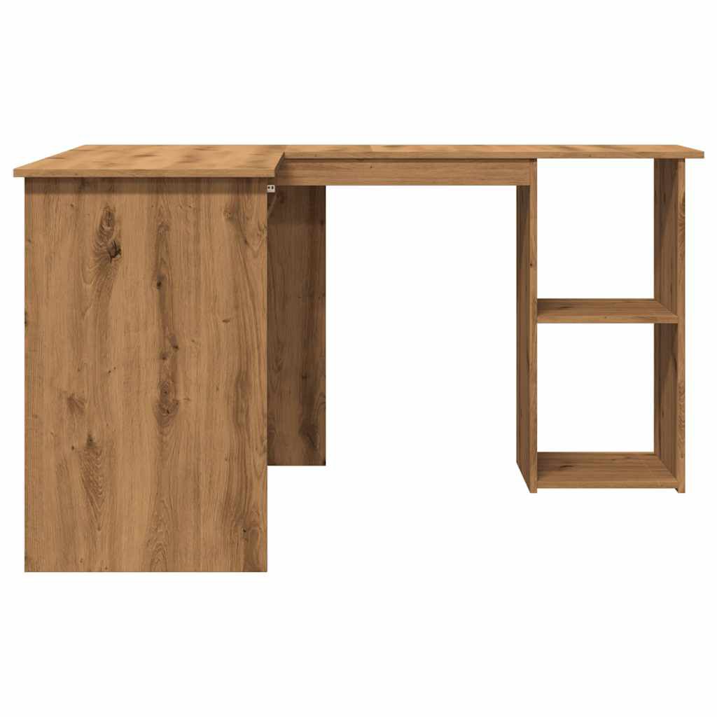 vidaXL Γραφείο Γωνιακό Τεχνίτης Δρυς 120x140x75 εκ Επεξεργασμένο Ξύλο
