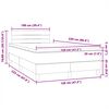 vidaXL Box Spring &kappa;&rho;&epsilon;&beta;ά&tau;&iota; &mu;&epsilon; &sigma;&tau;&rho;ώ&mu;&alpha; &sigma;&kappa;&omicron;ύ&rho;&omicron; &pi;&rho;ά&sigma;&iota;&nu;&omicron; 120x220cm &Beta;&epsilon;&lambda;&omicron;ύ&delta;&iota;&nu;&omicron;