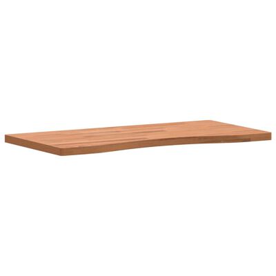 vidaXL Επιφάνεια Εργασίας 80x(36-40)x2,5 εκ. από Μασίφ Ξύλο Οξιάς