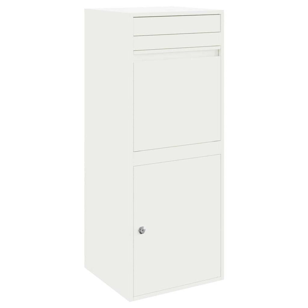 vidaXL Θυρίδα Πακέτων Λευκό 41 x 38 x 103 εκ Ατσάλι