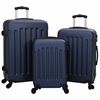 vidaXL Σετ Βαλίτσας με κλειδαριά 3 pcs Σκούρο Μπλε 50 x 31 x 78 εκ