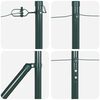 vidaXL Στύλος Περιφράξεων Άλλο 26 pcs Ασημί 3.2 x 3.2 x 170 εκ Ατσάλι