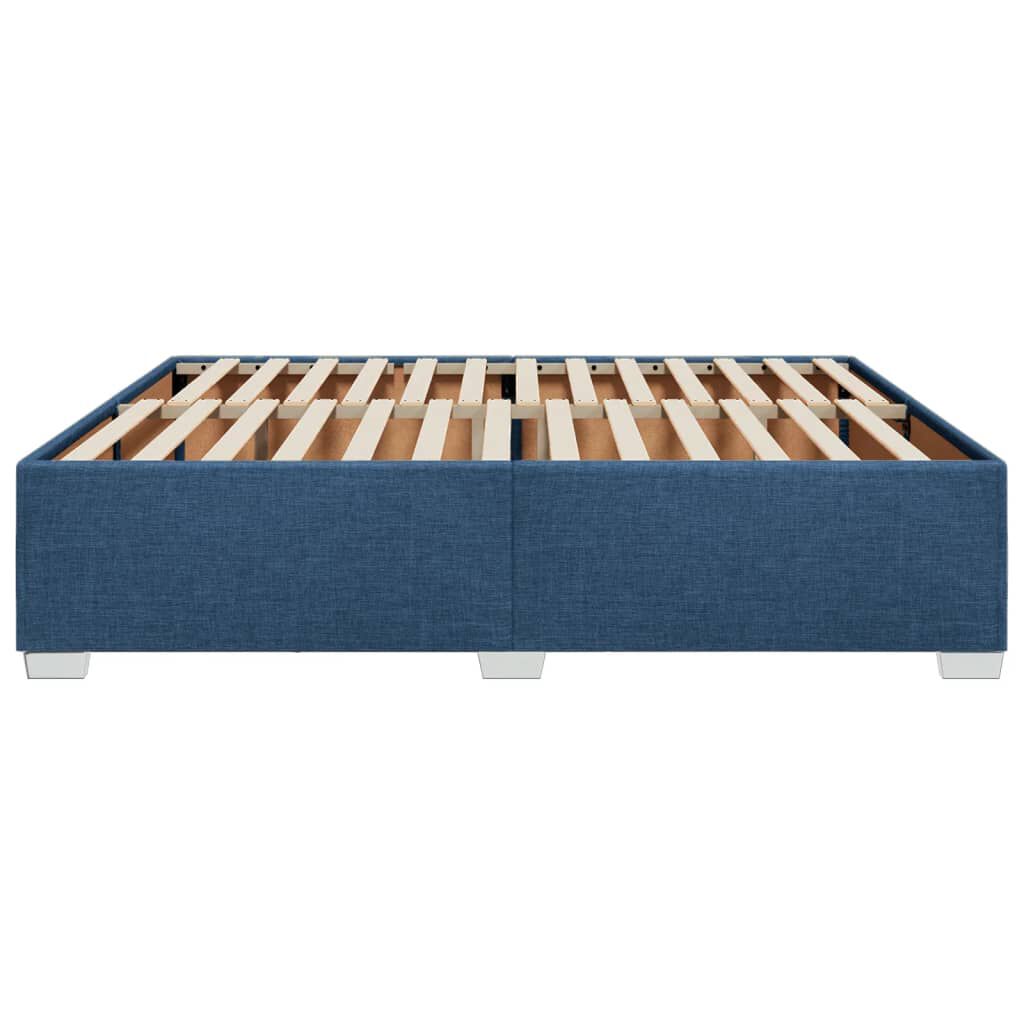 vidaXL Σκελετός Κρεβατιού Χωρίς Στρώμα Μπλε 180x200 εκ.Υφασμάτινο