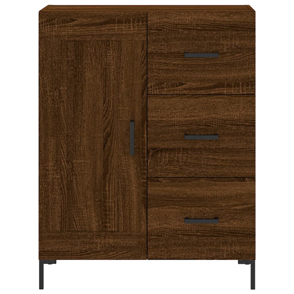vidaXL Ντουλάπι Καφέ Δρυς 69,5 x 34 x 180 εκ. από Επεξεργασμένο Ξύλο
